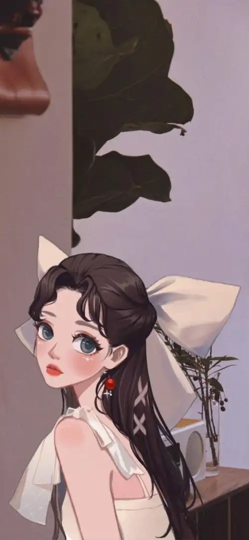 手机壁纸 插画 小红书:啾啾静