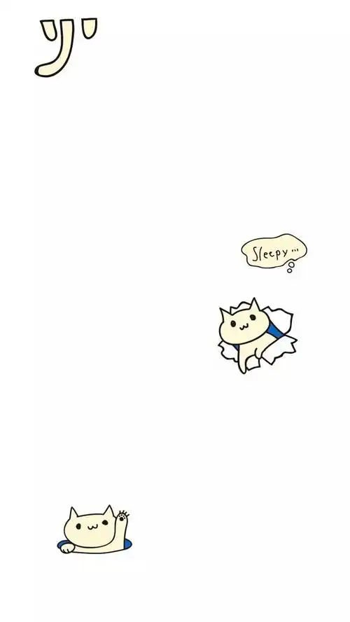 【壁纸控】白底大图,可爱小清新锁屏壁纸