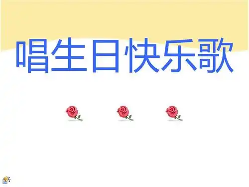 庆祝生日快乐ppt模板