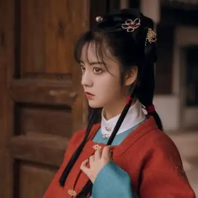 古风女生红装头像真人高清好看的古风红衣服女头像图片