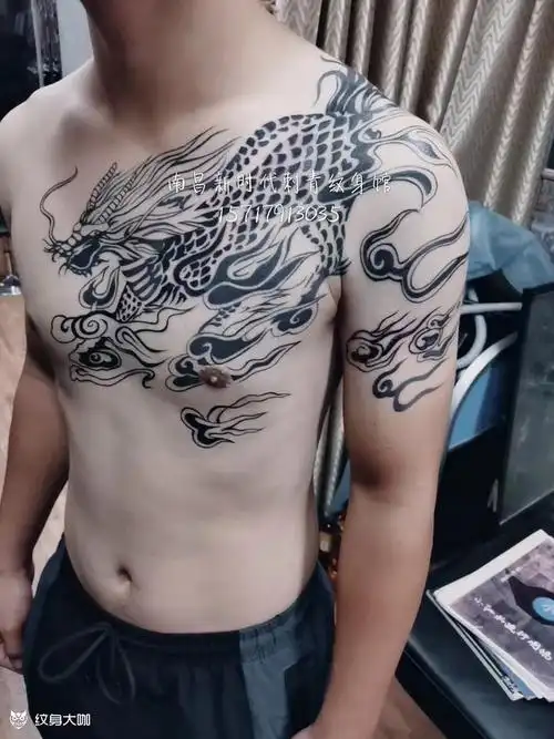 麒麟_纹身图案手稿图片_南昌新时代华强的纹身作品集