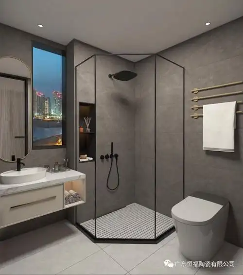 恒福瓷砖系列产品图片 卫生间装修效果图_6
