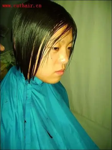 高挑模特长发剪bob(9)(小树130#)