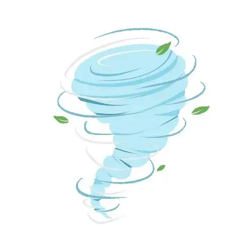 大风刮风狂风龙卷风卡通动图gif