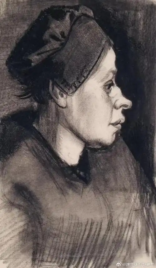 梵高素描作品分享#大师作品