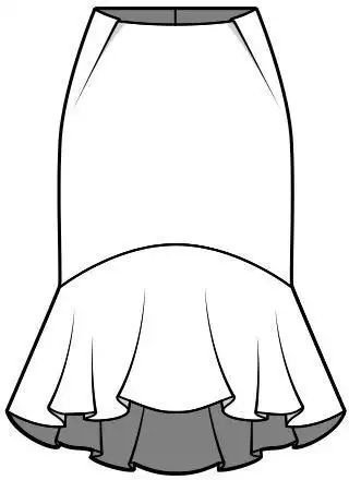 2020春夏女士半身裙a字群百褶裙款式图新款女装款式设计素材图集