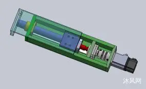 精密电缸结构三维模型图纸合集的封面图