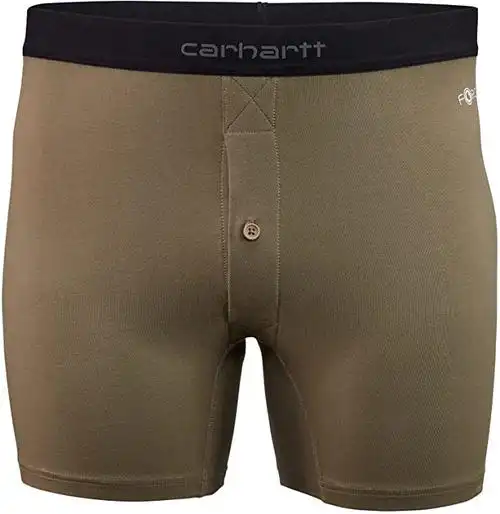 carhartt 男士弹力棉纽扣门襟 5 英寸平角内裤