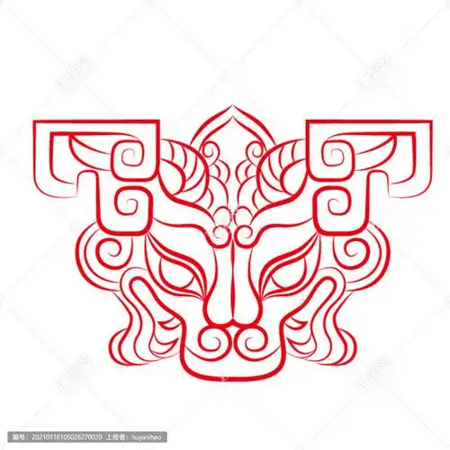 青铜器纹样矢量