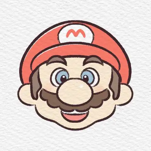 超级玛丽简笔画