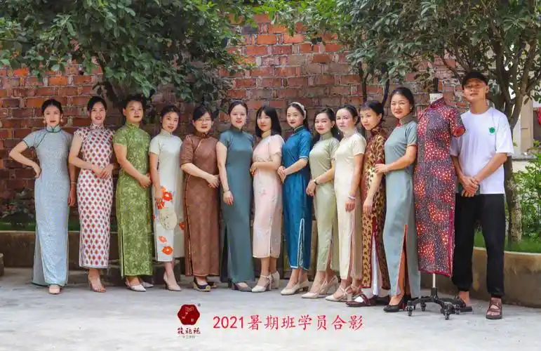 筱袍袍手工旗袍课程2021暑期班学员合影留念
