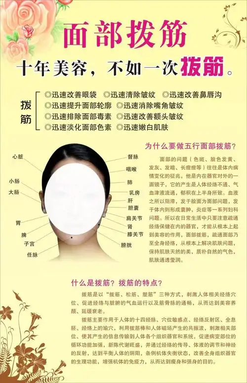 面部拨筋,排毒,面部经络按摩!一次拨筋胜过十次美容