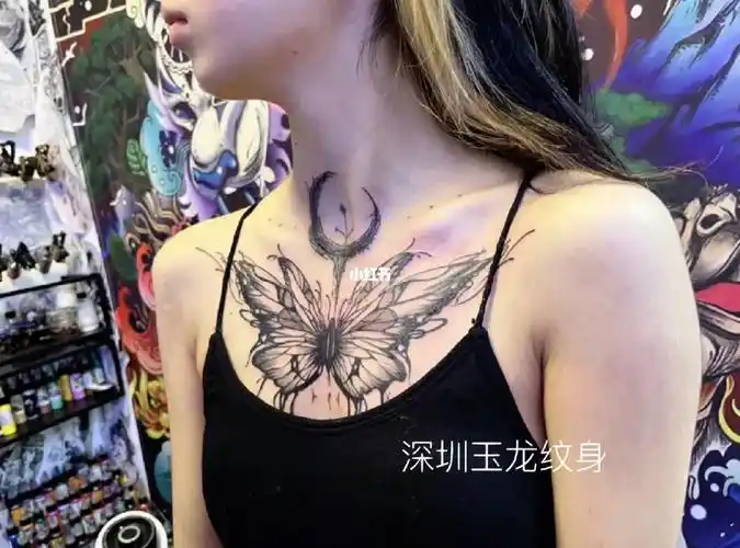 女生纹身推荐,胸口纹身,深圳纹身,#深圳纹身  #我的纹身分享  #东门