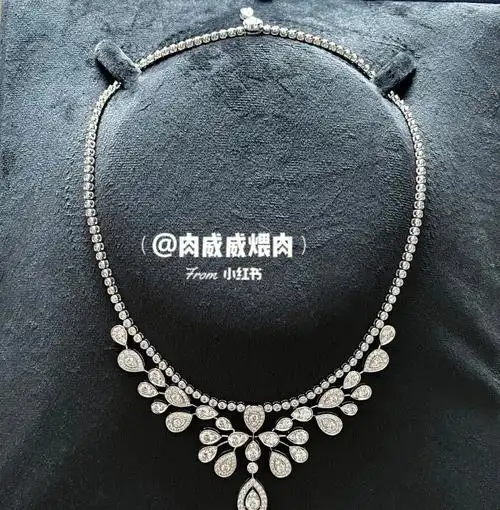 chaunet尚美巴黎鹭羽冠冕系列钻石项链