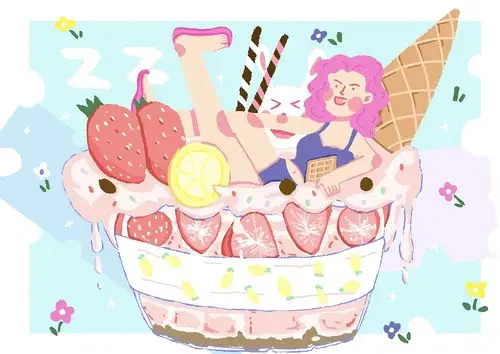 甜甜的冰淇淋