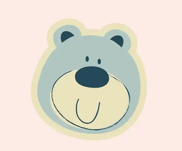 印花矢量图 可爱卡通 卡通动物 熊 色彩 免费素材