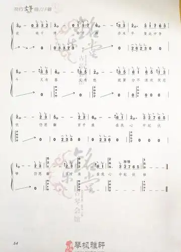 上海滩古筝流行曲曲谱大全