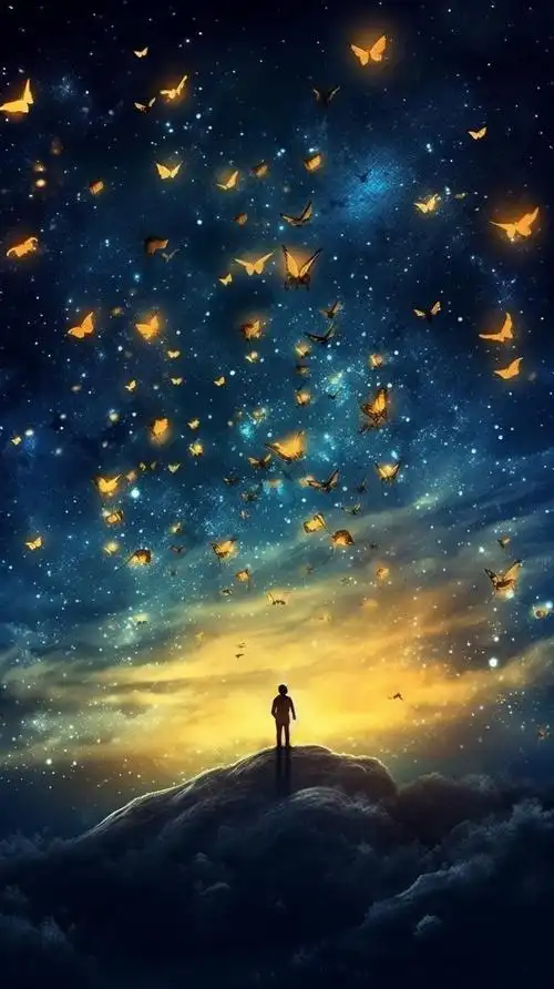 美图:星夜蝴蝶,唯美梦幻