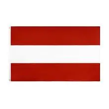 亚马逊热销 90*150cm austria 红白条纹旗子 欧洲奥地利国旗 旗帜