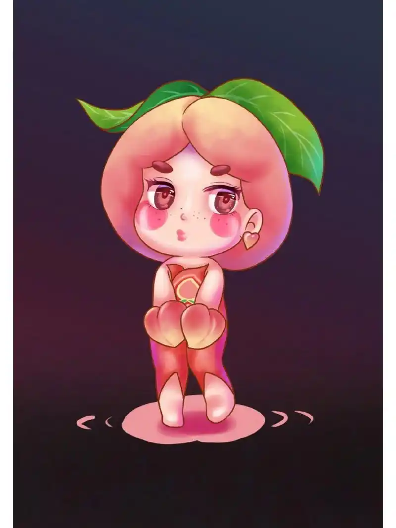 今天的素材奉上啦 水果拟人女孩系列卡通小清新人物ip 所有均是png免