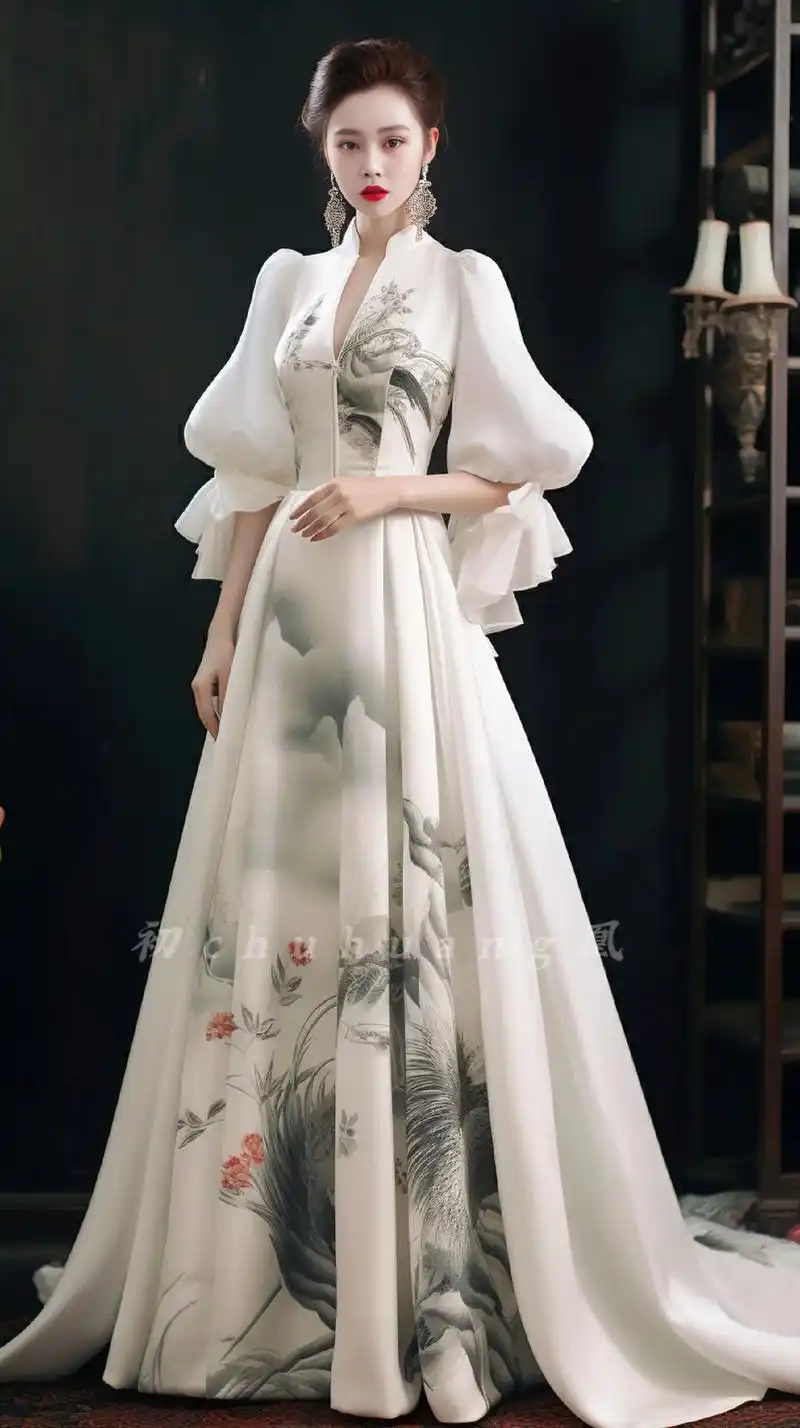 新中式礼服.新中式国风礼服是国风最高级的浪漫.