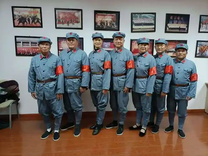 "老红军"的合影,要多帅有多帅.