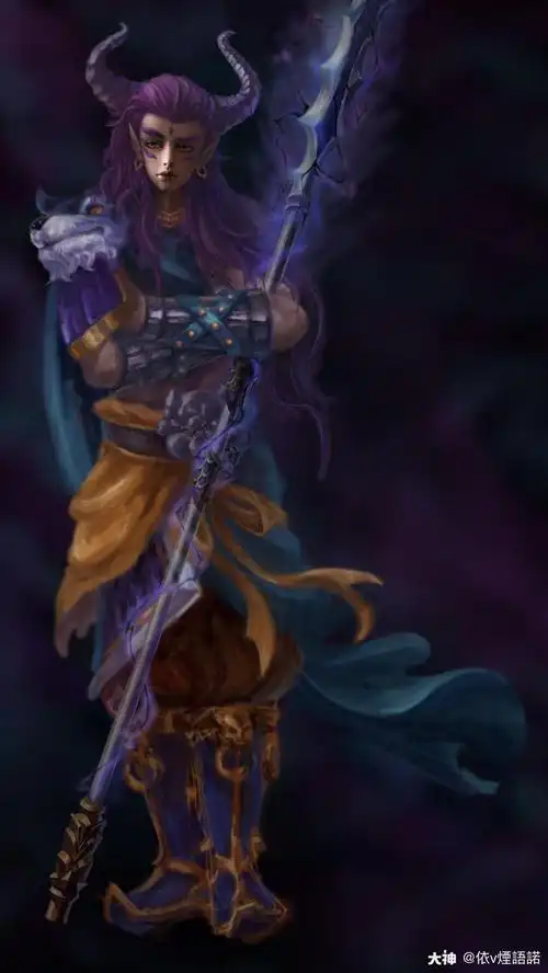 没有魔族角色 语诺就发几张自己画的魔族图吧