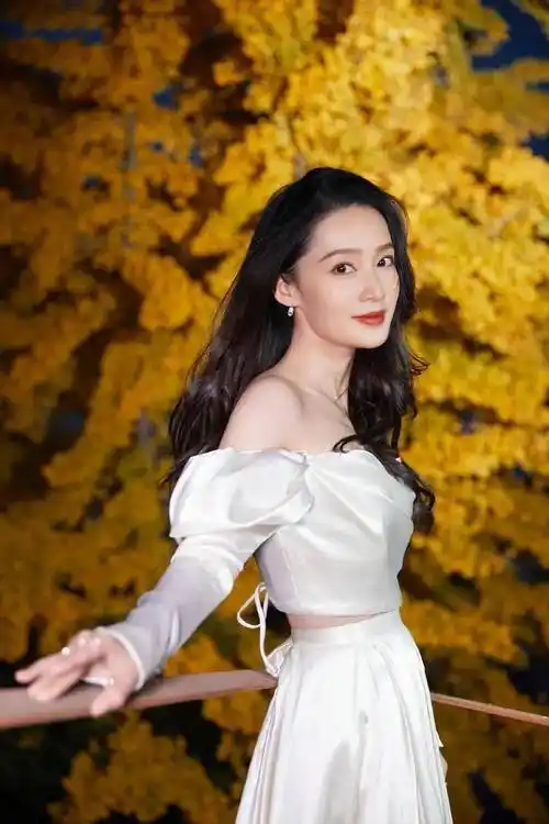 李沁果然是"公主气质",穿宫廷风长裙秀直角肩,纤薄身材真迷人_剪裁