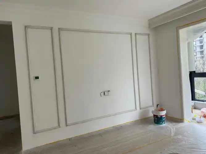 石膏线电视背景墙