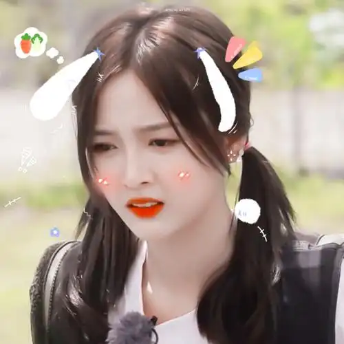 双马尾兔小宣 吴宣仪‖苏妤帛/原七词/贴纸源要上楼就快点