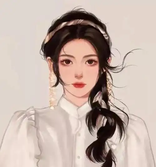 换一换你的微信头像啦温柔甜美的女生手绘头像唯美治愈