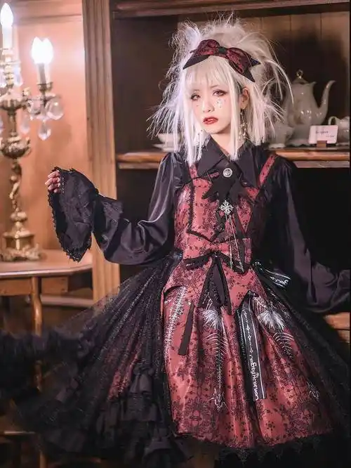 这些暗黑魔女风洛丽塔飒爽又帅气哥特lo娘沦陷了