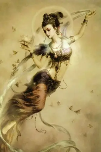 曾浩莫高窟飞天仙女图