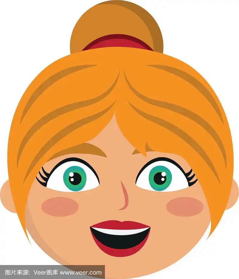 女孩的脸卡通