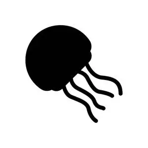 水母的剪影图片