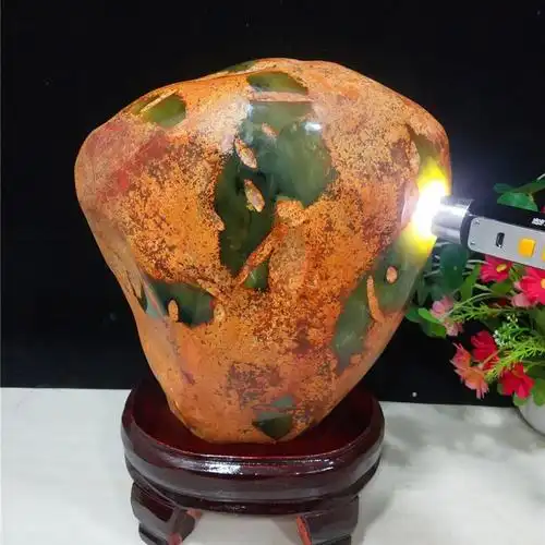 [现货秀玉原石岫收m天然石头摆件奇岩玉画面观赏石家居礼品石藏镇