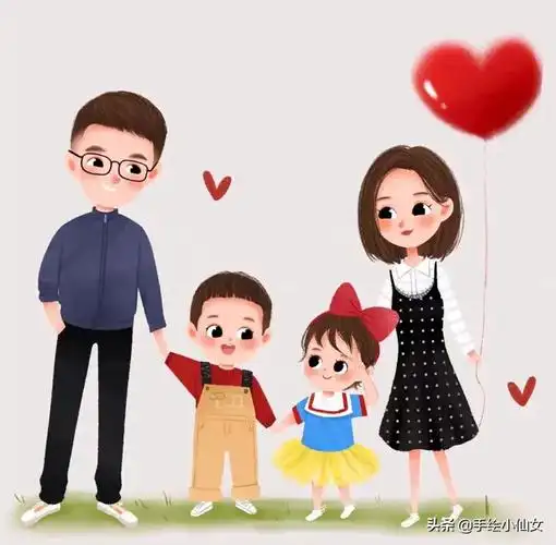 换一换你的头像吧 多款亲子卡通头像 最圆的月亮 还是家的方向