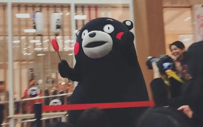 熊本熊部长表演活动想不到这个胖子那么灵活kumamonoffice