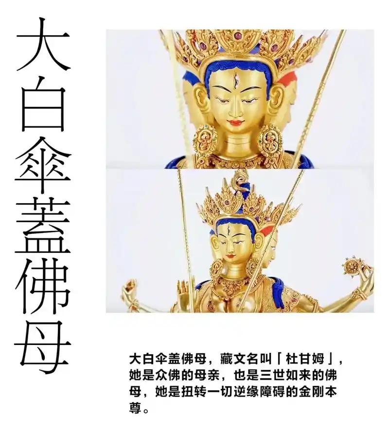 1分钟了解大白伞盖佛母.大白伞盖佛母功德无量,法力无穷,以佛 - 抖音
