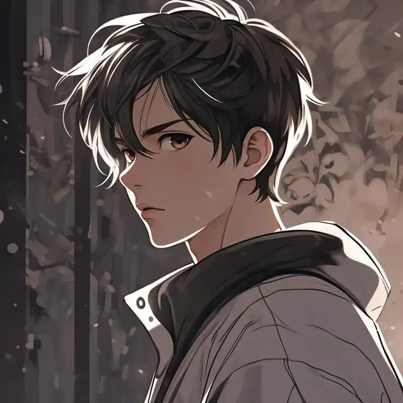 动漫男生侧脸90冷酷帅气头像 动漫中的男生总是那么吸引人,尤其是