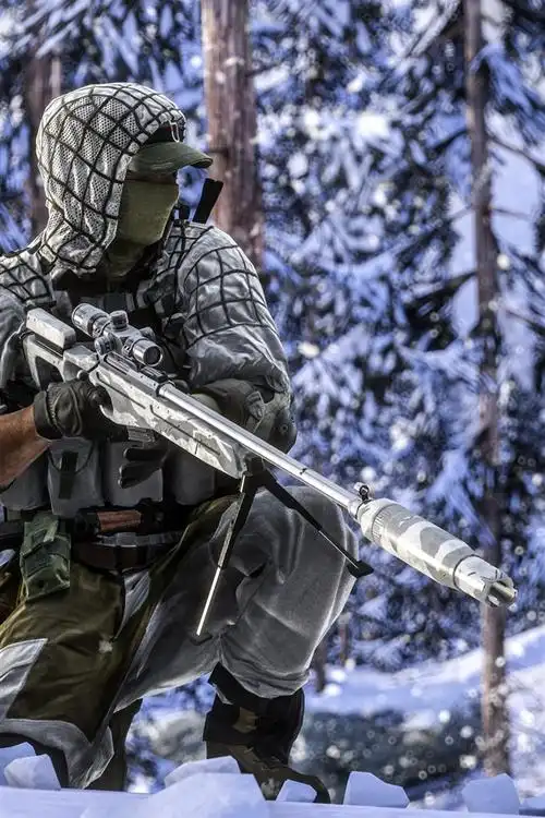 战地4,士兵,狙击手,冬天,雪