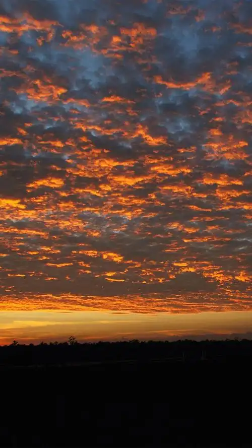 美丽的火烧云,高清图片,手机壁纸