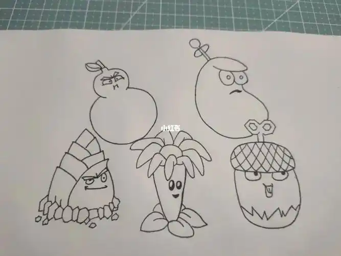 简笔画⑤植物大战僵尸简笔画