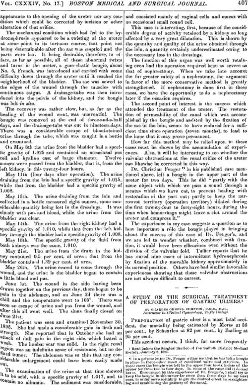 a study on the surgical treatment of perforation of gastric