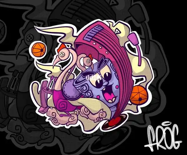 美式涂鸦插画004