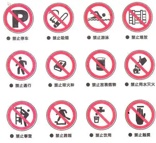 小学生安全标志简笔画