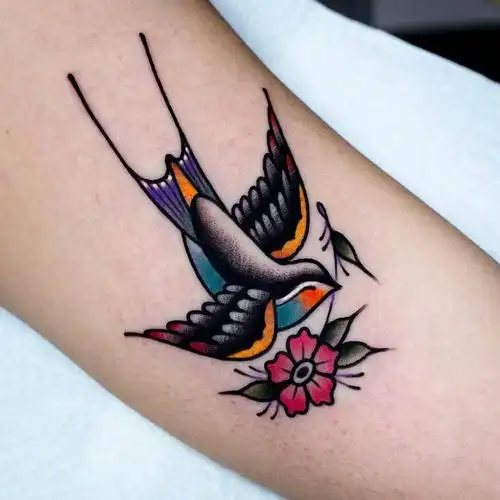 上海由龙纹身整理oldschool纹身图案分享