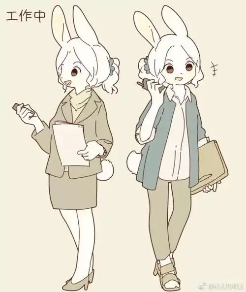 萌萌哒动物拟人79日本画师笔下的软萌兽娘治愈你