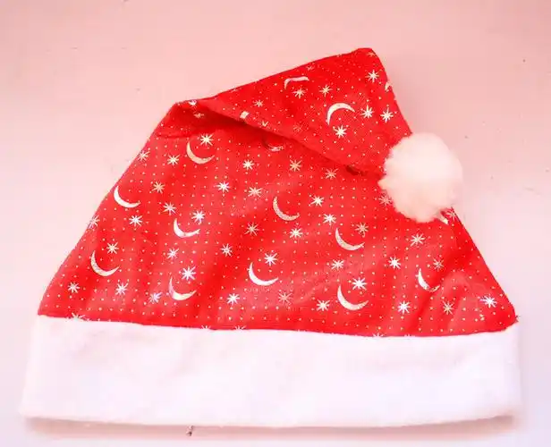 圣诞帽派对用品圣诞节日用品圣诞帽子带英文普通帽
