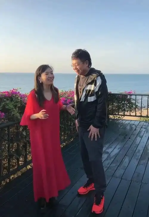 简介)主持人王芳被疑怀二胎,穿红裙身材臃肿小腹凸,和教授老公太低调